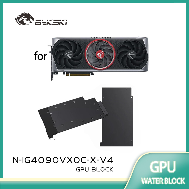Rtx 4090 Water Block Full Cover - Bykski GPU Block for Colorful IGame